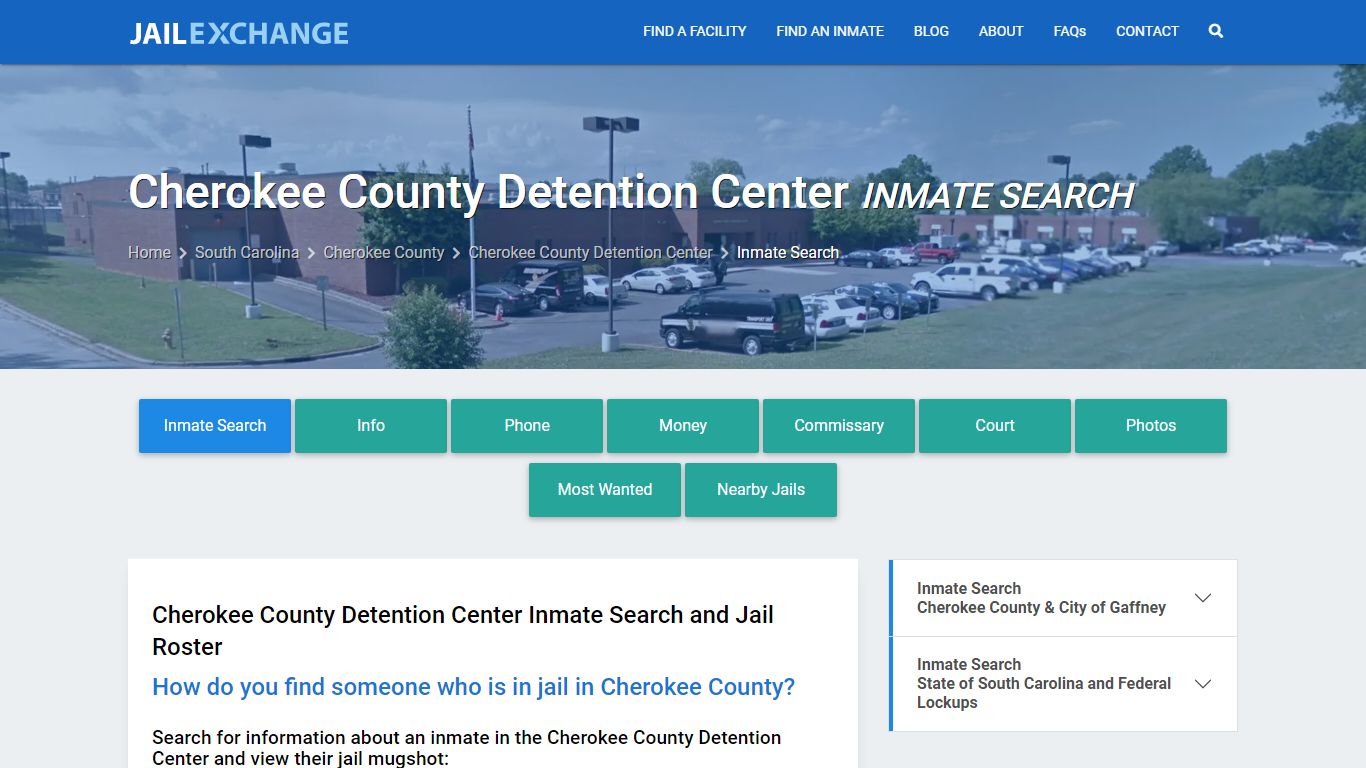 Cherokee County Detention Center Inmate Search - Jail Exchange